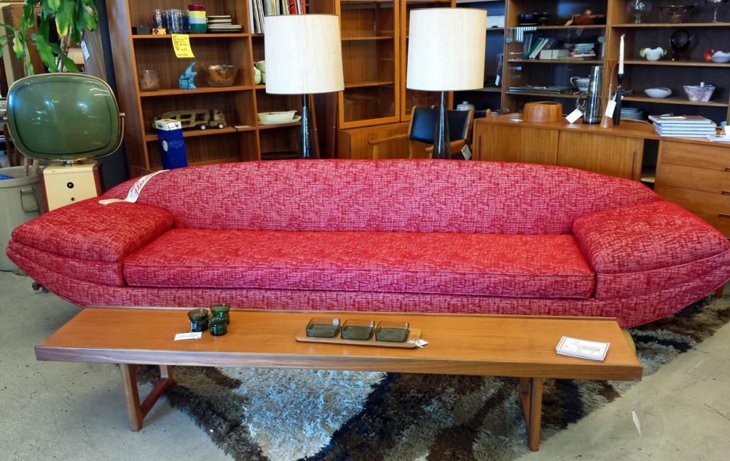 red sofa